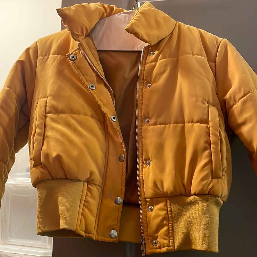 mustard bomber jacket